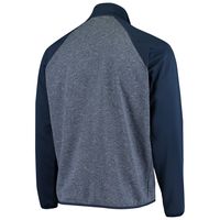 Men's G-III Sports by Carl Banks Navy Dallas Cowboys Front Runner Transitional Raglan Full-Zip Jacket