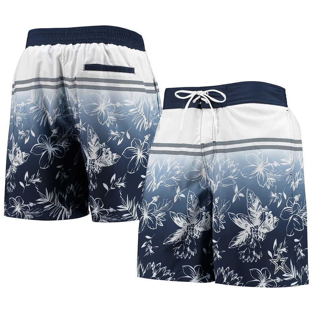 Short de bain Dallas Cowboys Island Volley G-III Sports by Carl Banks pour homme, bleu marine