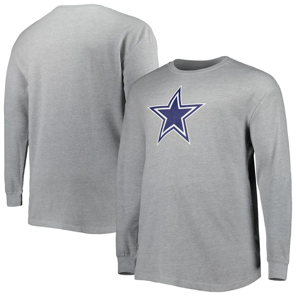 Lids Dallas Cowboys Big & Tall Waffle-Knit Thermal Long Sleeve T