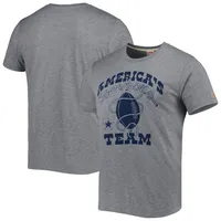 T-shirt à trois mélanges Hyper Local Homage Gray Dallas Cowboys pour homme