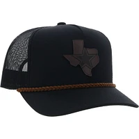 Men's HOOey Black Dallas Cowboys State Patch Trucker Snapback Hat