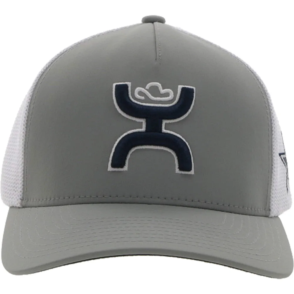 Casquette HOOey Dallas Cowboys Trucker Flex grise/blanche pour homme