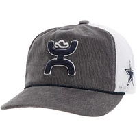 Men's HOOey Gray Dallas Cowboys H Cord Trucker Adjustable Hat