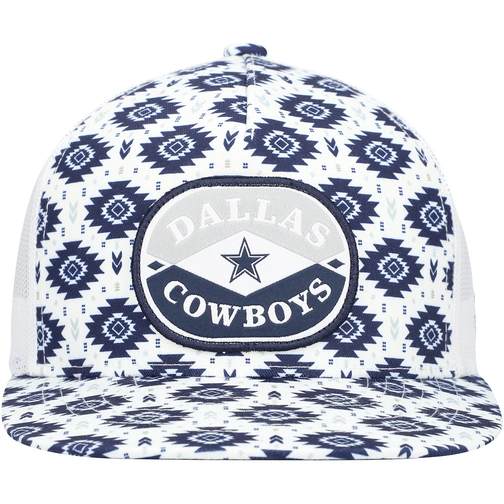 Casquette réglable HOOey bleu marine/blanc Dallas Cowboys Patch Trucker pour hommes