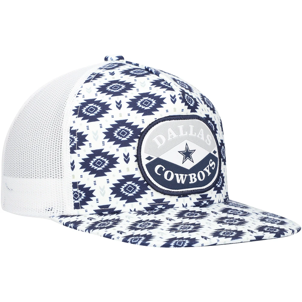 Casquette réglable HOOey bleu marine/blanc Dallas Cowboys Patch Trucker pour hommes