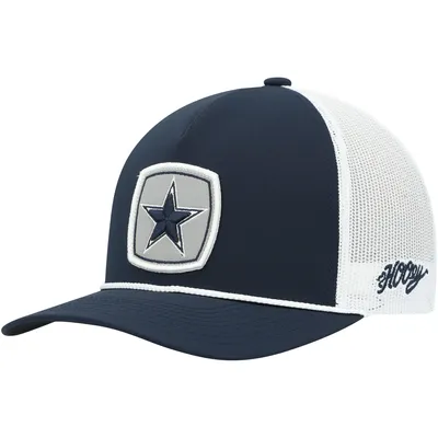 Men's HOOey Tan/White Dallas Cowboys Logo Trucker Snapback Hat