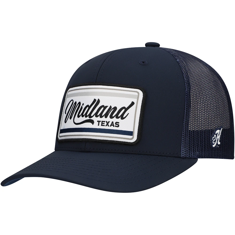 Men's HOOey  Navy Dallas Cowboys  Midland Rig Trucker Adjustable Hat