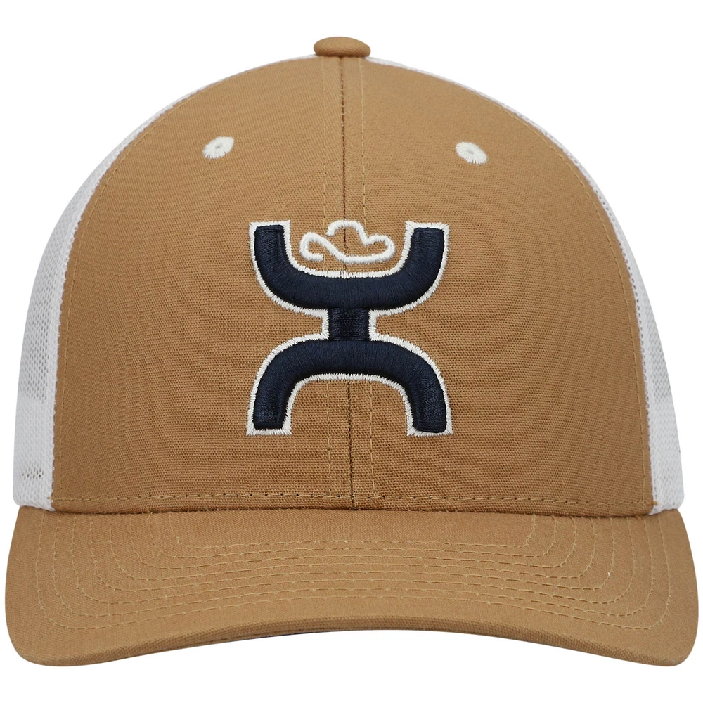 Casquette Snapback HOOey Dallas Cowboys pour homme avec logo marron clair/blanc