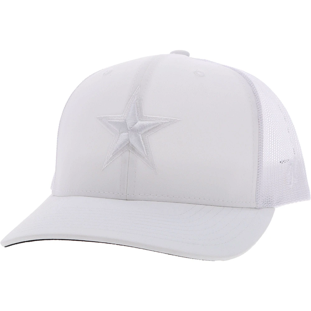 Casquette HOOey Dallas Cowboys Star Trucker Snapback blanche pour homme