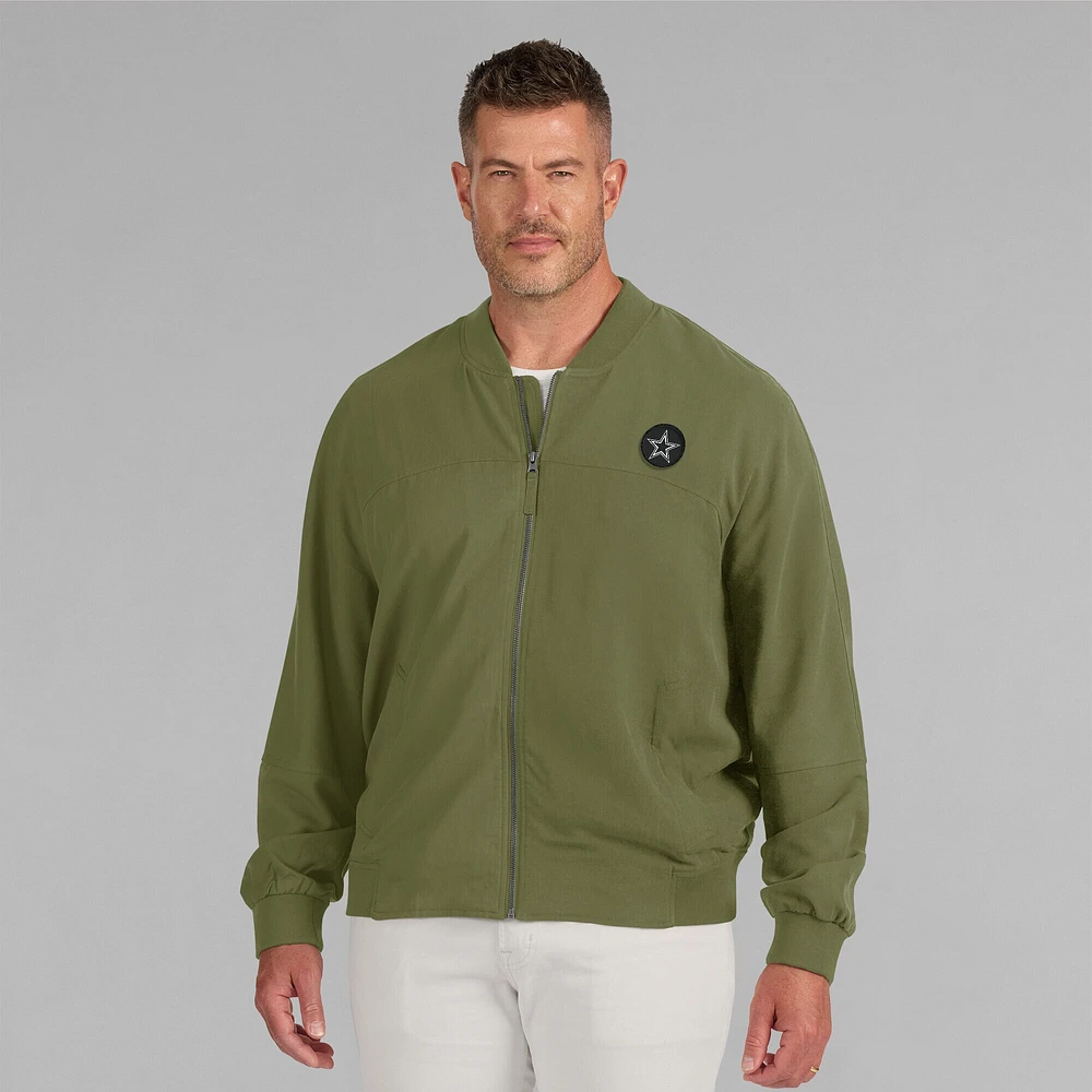 Veste légère à fermeture éclair complète J. Palmer Green Dallas Cowboys pour homme