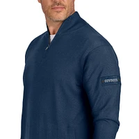 Pull zippé à quart de tour Dallas Cowboys J. Palmer pour homme, bleu marine
