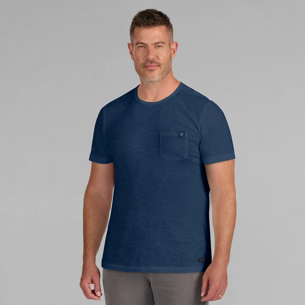 T-shirt à poche pour homme J. Palmer bleu marine Dallas Cowboys