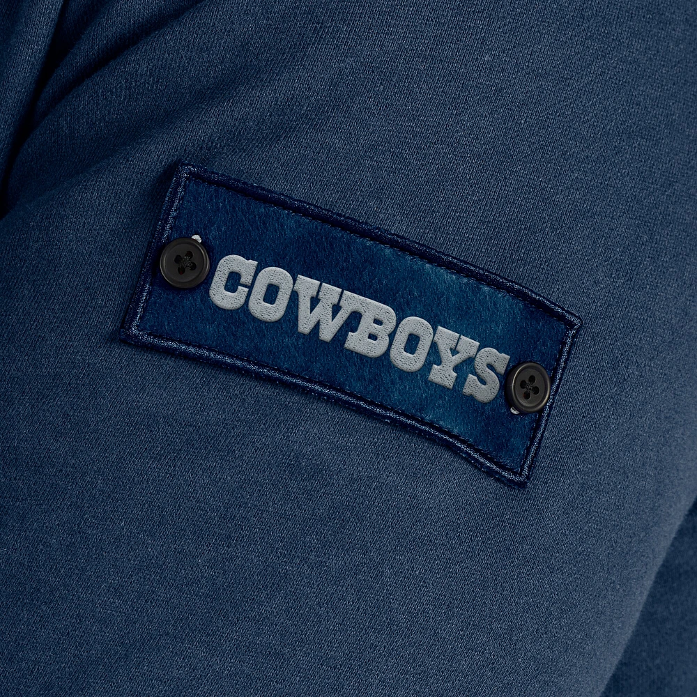 Sweat-shirt zippé bleu marine Dallas Cowboys QB1 pour homme de J. Palmer