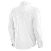 Chemise boutonnée à manches longues pour homme J. Palmer Dallas Cowboys Man-In-Motion blanche