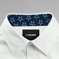Men's J. Palmer White Dallas Cowboys Man-In-Motion Long Sleeve Button-Up Dress Shirt
