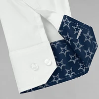 Chemise boutonnée à manches longues pour homme J. Palmer Dallas Cowboys Man-In-Motion blanche