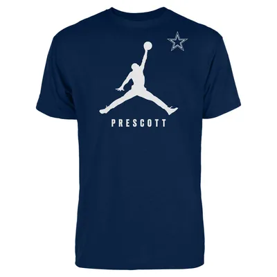 Men's Jordan Brand Dak Prescott Navy Dallas Cowboys Graphic T-Shirt