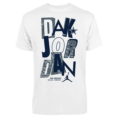 Men's Jordan Brand Dak Prescott White Dallas Cowboys Fresh Graphic T-Shirt