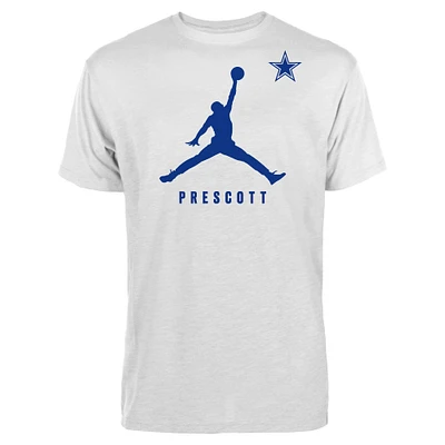 T-shirt graphique Jordan Brand Dak Prescott blanc Dallas Cowboys pour hommes