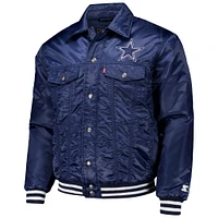 Veste Levi's x Starter bleu marine Dallas Cowboys Silver Tab Trucker pour hommes