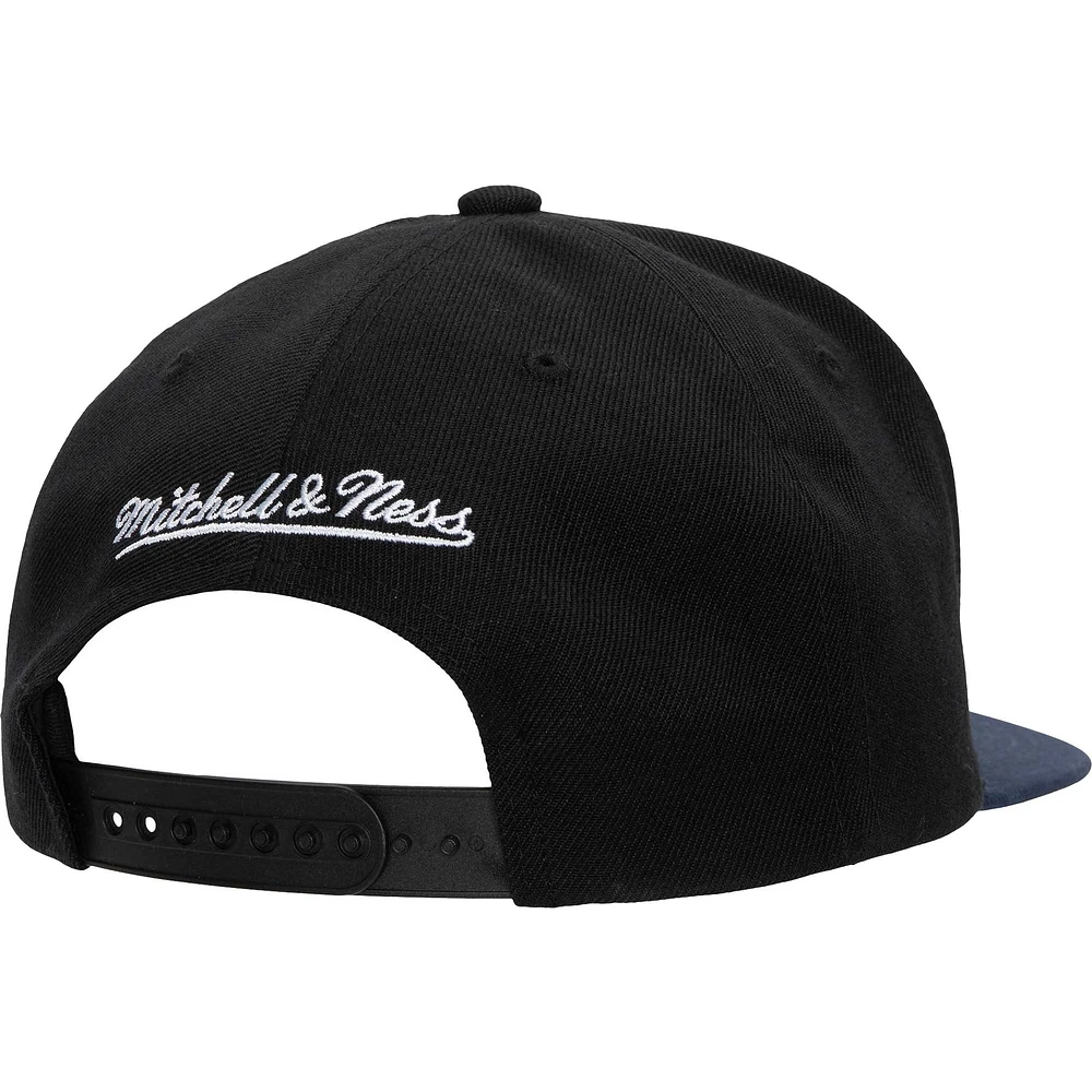 Casquette Snapback 2.0 Dallas Cowboys Team Script 2.0 Mitchell & Ness pour homme, noir/bleu marine