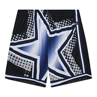 Men's Mitchell & Ness  Black Dallas Cowboys Big Face 7.0 Fashion Shorts