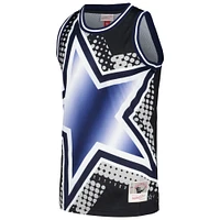 Men's Mitchell & Ness Black Dallas Cowboys Big Face 7.0 Fashion Tank Top