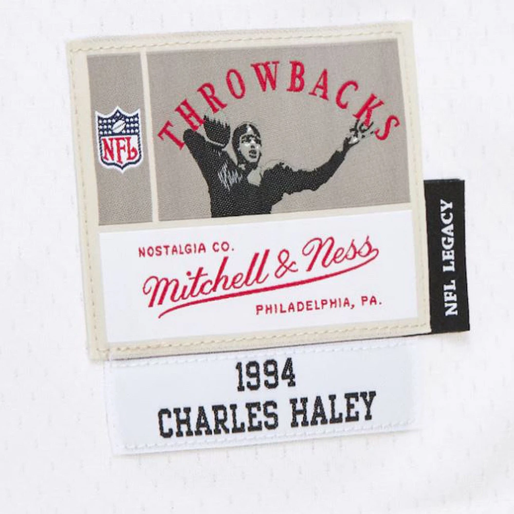 Men's Mitchell & Ness Charles Haley White Dallas Cowboys 1994 Alternate Legacy Replica Jersey