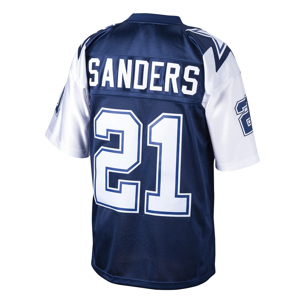 Mitchell & Ness Deion Sanders pour hommes, bleu marine, Dallas Cowboys 1995, maillot authentique de joueur retraité