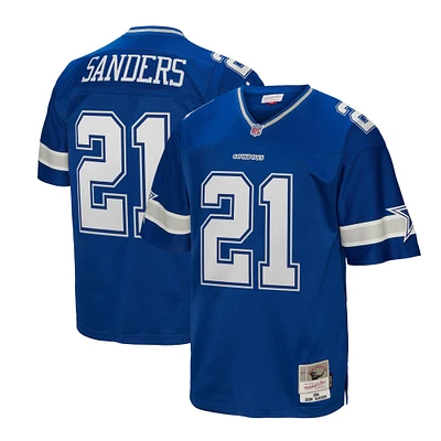Maillot réplique Mitchell & Ness Deion Sanders bleu marine pour hommes des Dallas Cowboys Legacy