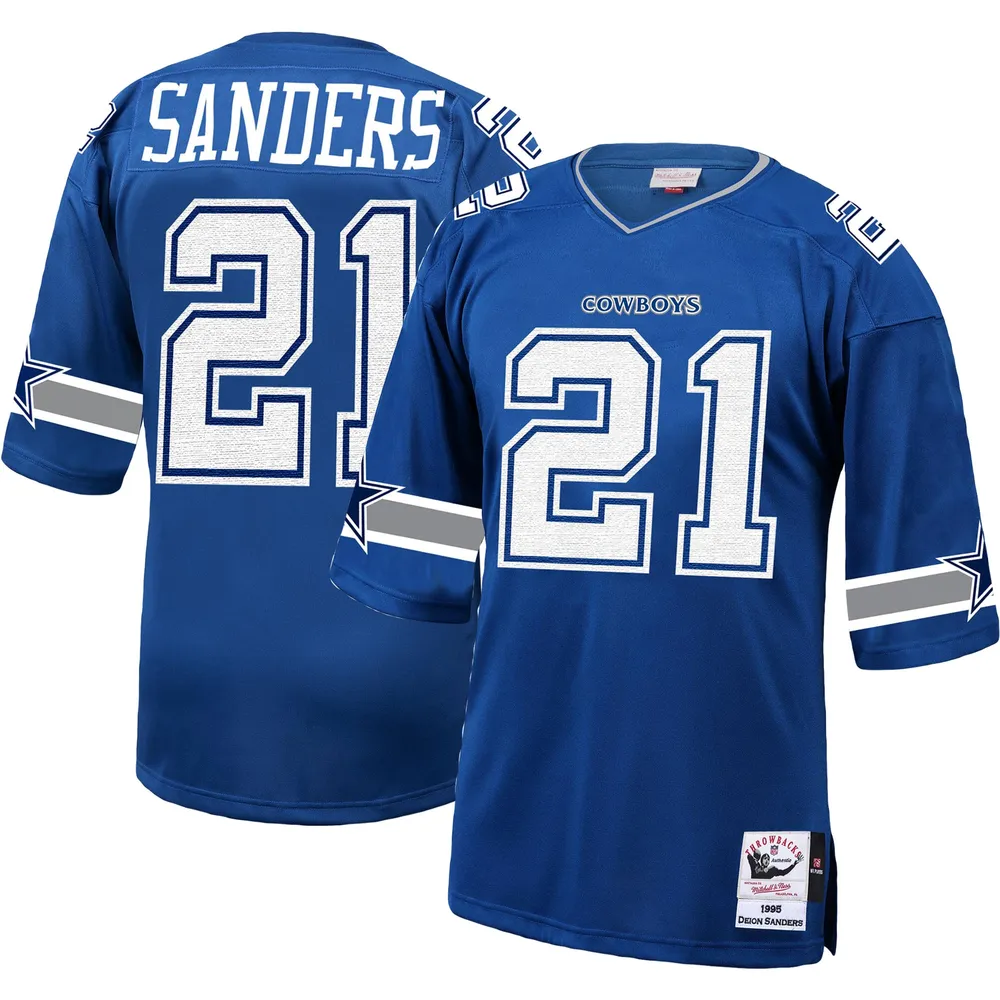 deion sanders blue cowboys jersey