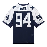 Maillot de joueur retraité authentique Throwback 2011 Mitchell & Ness DeMarcus Ware Navy Dallas Cowboys pour hommes