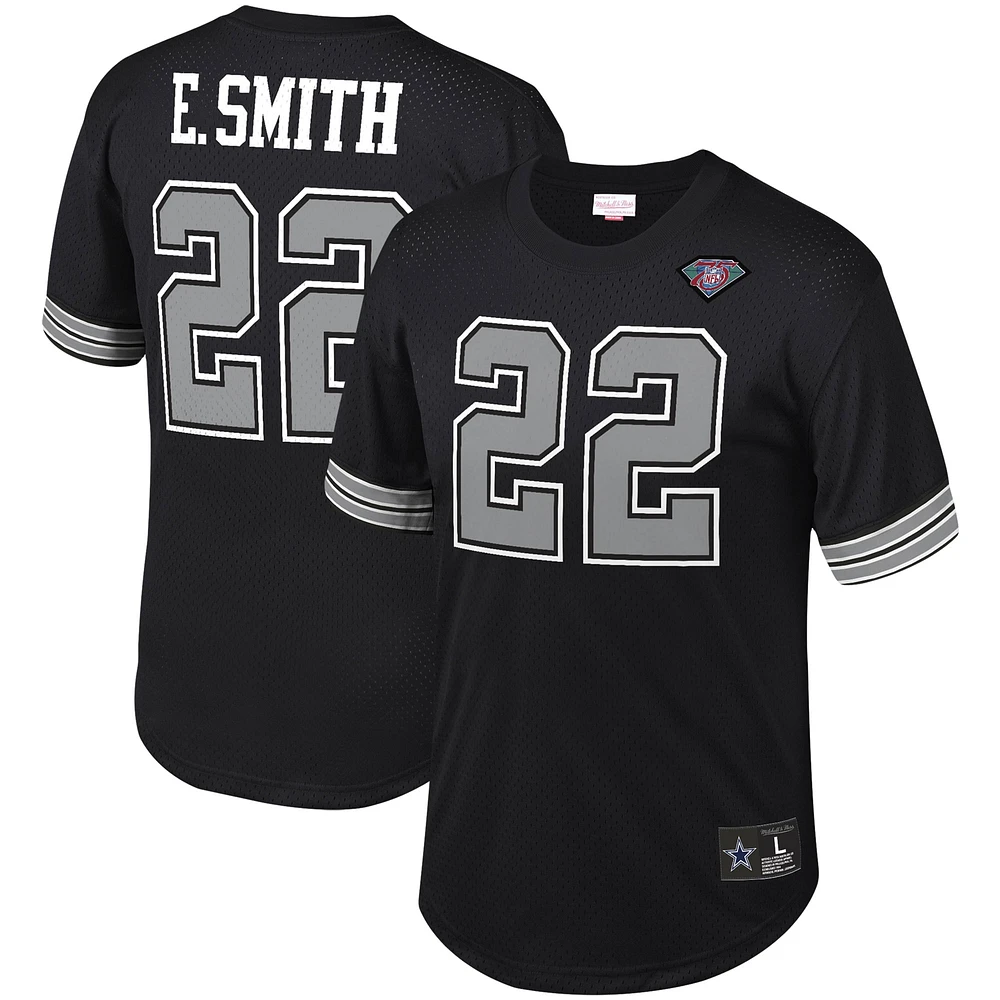 Men's Mitchell & Ness Emmitt Smith Dallas Cowboys Retired Player Name Number Mesh Top