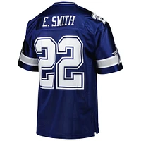 Maillot de joueur retraité authentique Throwback Mitchell & Ness Emmitt Smith Navy Dallas Cowboys pour hommes