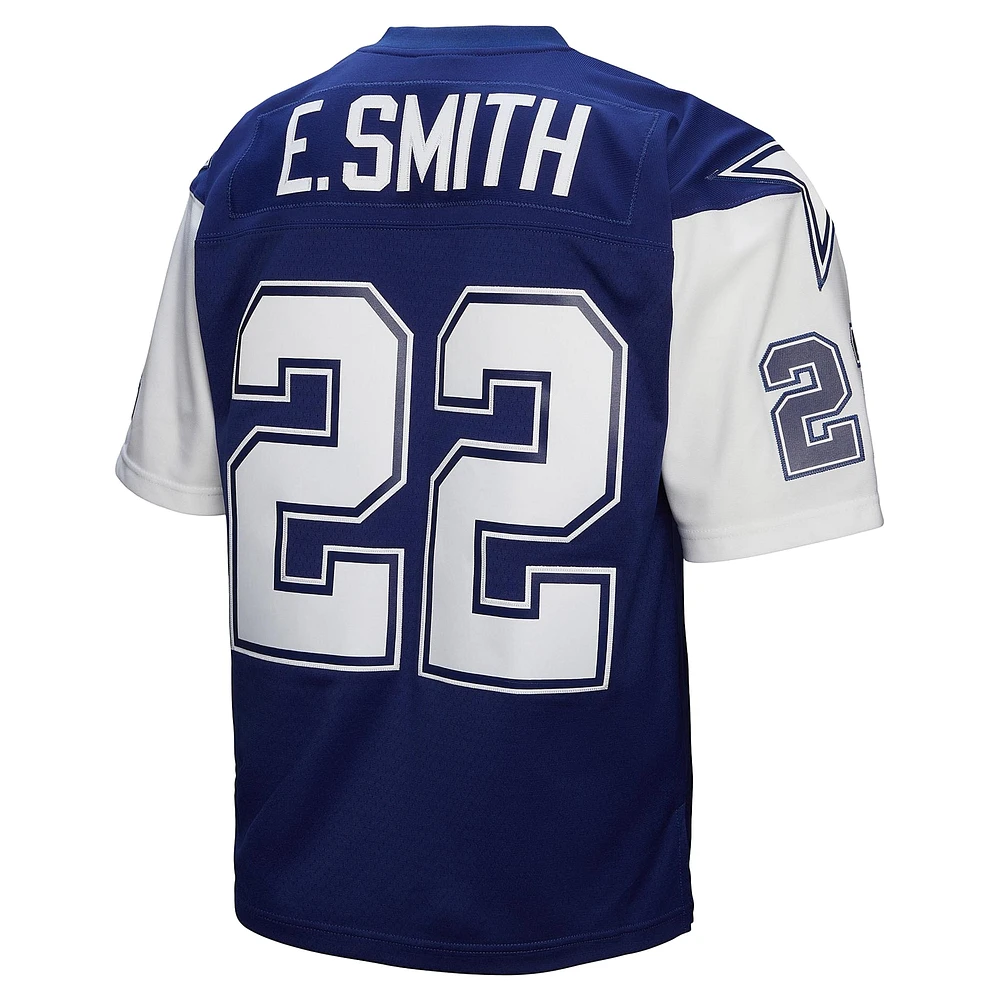 Maillot réplique Mitchell & Ness Emmitt Smith bleu marine Dallas Cowboys Legacy pour hommes