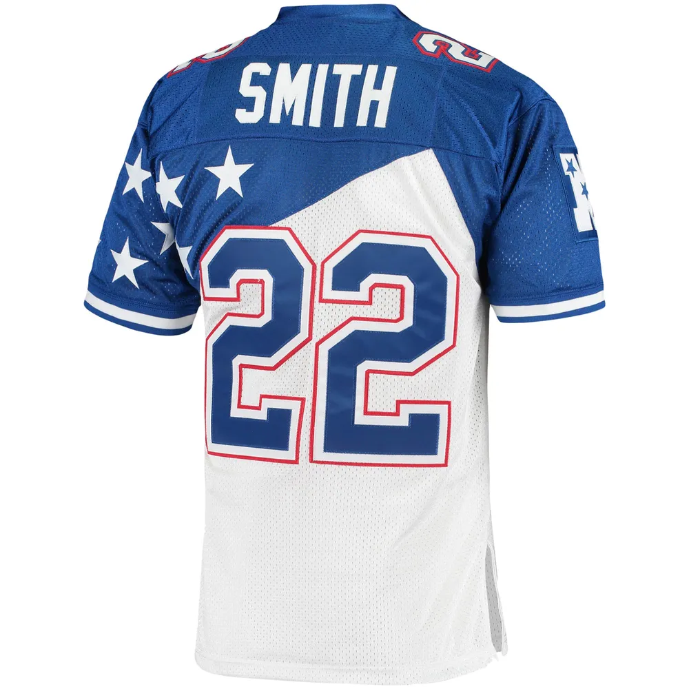 Men's Mitchell & Ness Emmitt Smith White/Blue NFC 1994 Pro Bowl