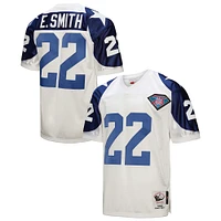 Maillot de joueur retraité authentique Mitchell & Ness Emmitt Smith blanc Dallas Cowboys 1994 pour homme