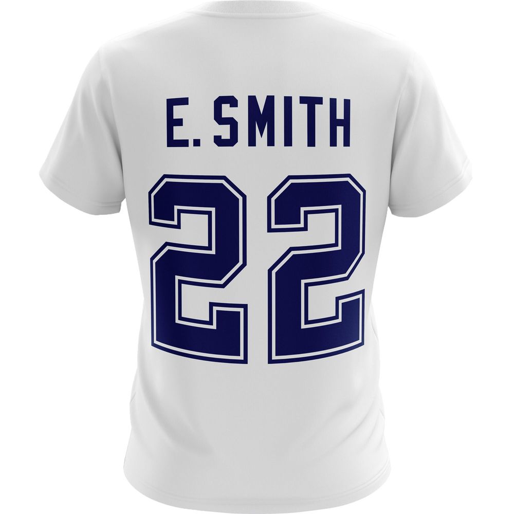 Mitchell & Ness Men's Mitchell & Ness Emmitt Smith White Dallas Cowboys  Name Number - T-Shirt