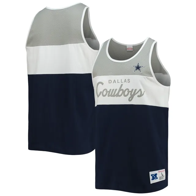 Men's Mitchell & Ness Navy Dallas Cowboys Matchup Tank Top