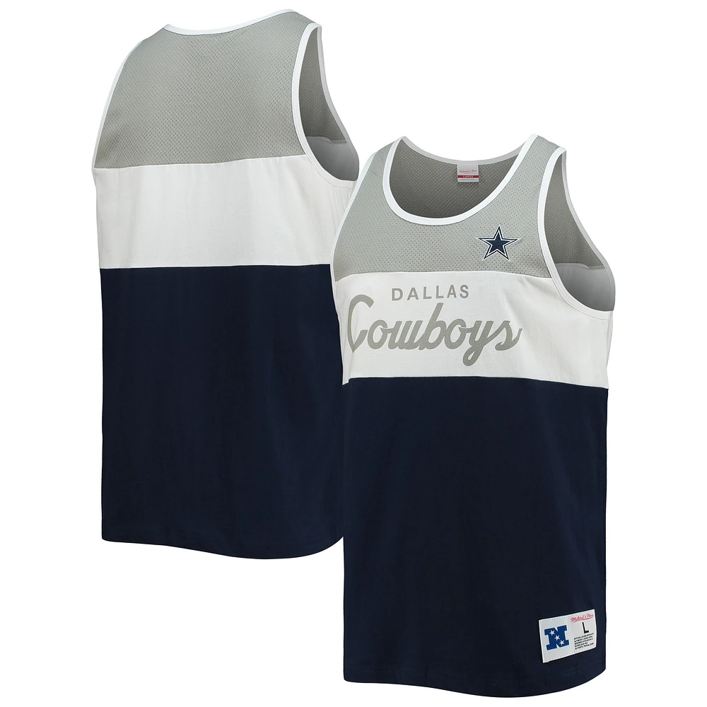 Débardeur gris pour homme des Dallas Cowboys de Mitchell & Ness