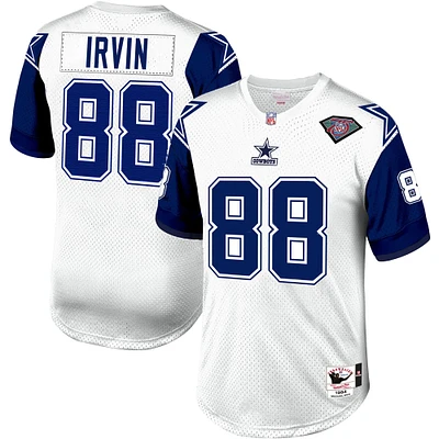 Maillot de joueur retraité authentique Mitchell & Ness Michael Irvin des Dallas Cowboys 1994 blanc