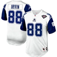 Maillot de joueur retraité authentique Mitchell & Ness Michael Irvin blanc Dallas Cowboys 1994 pour homme