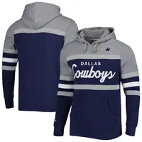 Dallas Cowboys Mitchell & Ness Head Coach Pullover Hoodie - Navy/Heathered  Gray