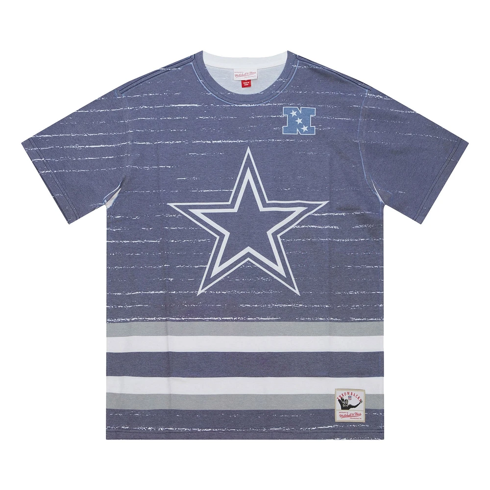 Men's Mitchell & Ness Navy Dallas Cowboys Jumbotron 3.0 T-Shirt