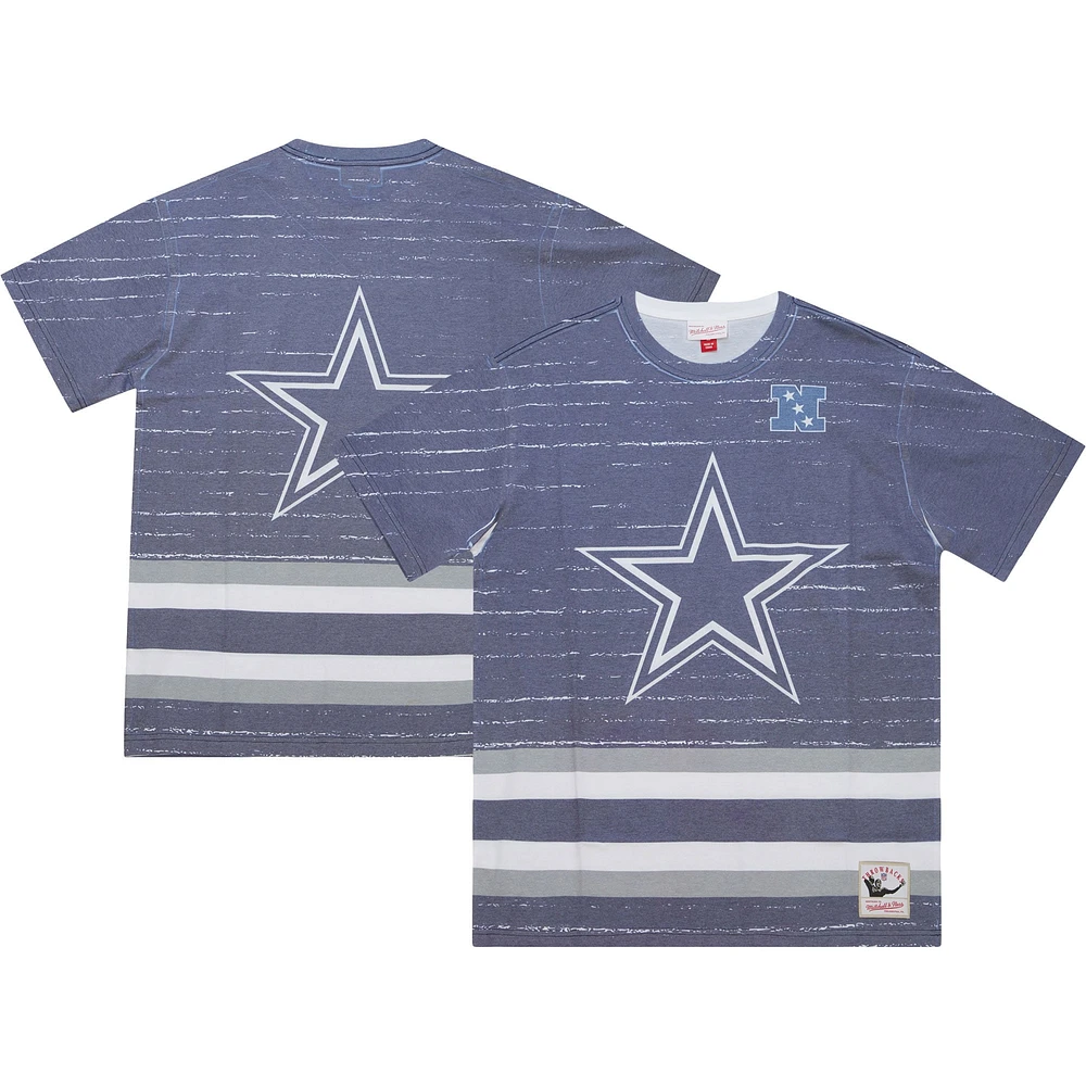 Men's Mitchell & Ness Navy Dallas Cowboys Jumbotron 3.0 T-Shirt