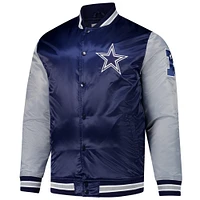 Men's Mitchell & Ness Navy Dallas Cowboys Team Satin Jacket