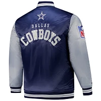 Men's Mitchell & Ness Navy Dallas Cowboys Team Satin Jacket