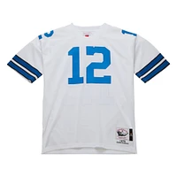 Maillot de joueur retraité authentique Mitchell & Ness Roger Staubach blanc Dallas Cowboys 1975 pour homme