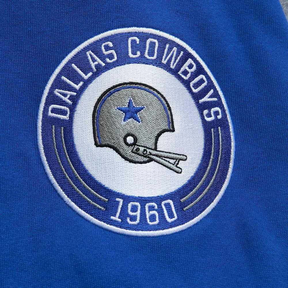 Chandail pour homme Mitchell & Ness Royal Dallas Cowboys All Over 2.0