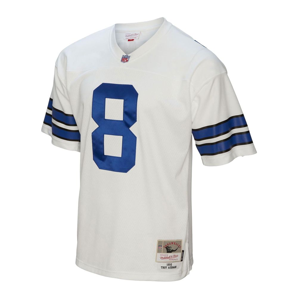 Men's Mitchell & Ness Troy Aikman White Dallas Cowboys 1992 Legacy